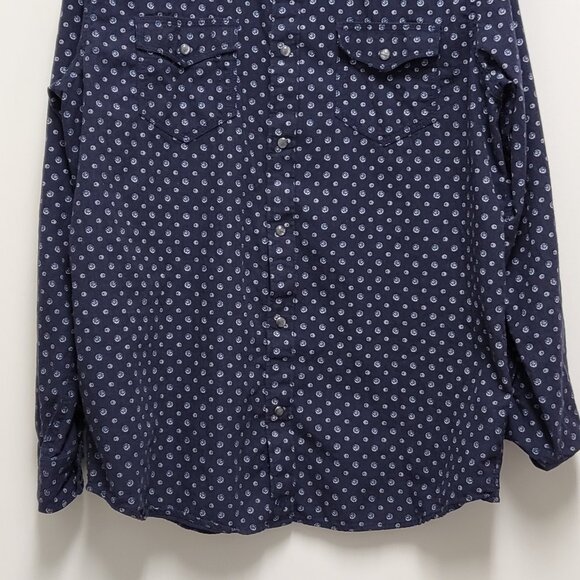 Moon Shine Spirit Shirt  Pearl Snap Mens Large Long Sleeve Brad Paisely Western - Picture 3 of 15